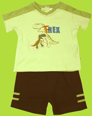 Absorba T-Rex Shirt and Short Set