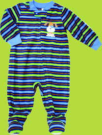 Absorba Striped Puppy Blanket Sleeper 