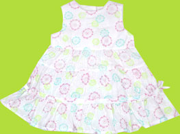 Absorba Cotton Floral Sundress with Diaper Cover