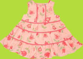 Absorba Three Tiere Tulip Sundress with Diaper Cover