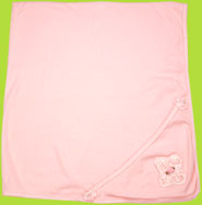 Bebemonde Pink Hooded Blanket