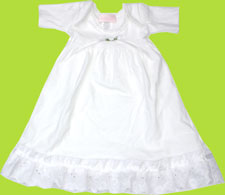 Bebemonde White Eyelete and Bows Dress