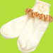 Bebemonde Cream Flowers and Bows Socks with Satin Ribbon Trim