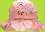 Betty Ann Embroidered Reversible Bucket Hat