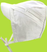 Betty Ann White Boy Diagonald Fold Summer Hat 