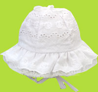 Betty Ann Lattice Sun Hat w/Ties