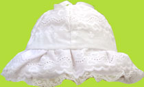Betty Ann Zigzag Heart Embroidered Sun Hat 