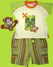 C'est la vie Monkey Fun Bermuda Set 