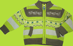 C'est La Vie Puppies Knit Cardigan