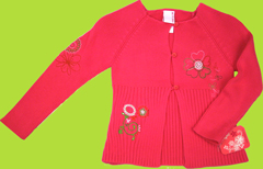 C'est la vie Fuchsia Cardigan with Embroideries 