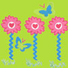 CR Kids Daisy and Butterfly 3 Flower T-shirt