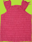 CR Kids Fuchsia Cap Sleeve Smocked Top 