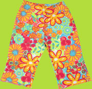 CR Kids Multi Floral Capri Pants 