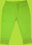 CR Kids Lime Carpi with Lace Hem