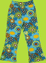 Cotton Resources Turquoise Flower Printed Pant