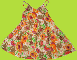 CR Kids Floral Tiered Crossover Dress