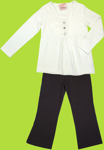 Children's White T-shirt w/Rhinestones
