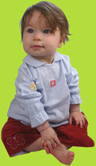 Catimini Light blue Shirt with butterfly applique