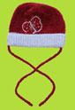 Catimini Papivole Fuchsia and Light Blue Hat with Ties