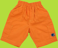 Catimini Orange Bermudas with Fish Applique
