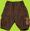 Catimini "Choco Vanille" Brown Pinstripe Pants/Marron Pantalon