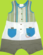 Catimini Regate A Belle Ile Linen and Cotton Romper