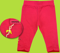 Catimini Spirit Couleur Fuchsia Leggings w/Roushing 