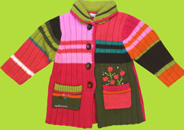 Catimini Urban Framboise Manteau Tricot 