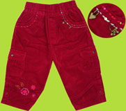 Catimini Spirit Ethnique Rouge Pants with Charms
