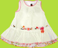Catimini Urban White Dress with Diaper Cover