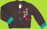 Catimini Spirit City Chocolate Cardigan