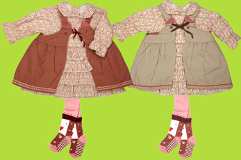 Catimini "Weekend Boheme" Reversible Chickens Dress