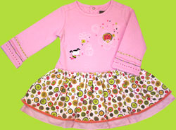 Catimini Spirit Couleur Anis Dress "Robe a manches"