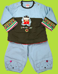 Catimini "Miss Cati" Bleu/Lichen Pant Set