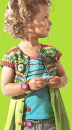Catimini Spirit Ethnique Crotcheted Top Dress and Turquois Tank Top