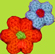 Catimini Crocheted Flowers