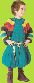 Catimini Spirit Ethnique Turquoise Bubble Dress