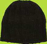 Logan Two Toned Charcoal Rib Knit Hat 