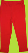 Cotton Kids Red Cotton Leggings
