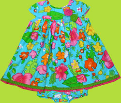 Cotton Kids Aloha, Aloha Empire Dress w/Diaper Cover