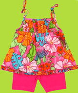 Cotton Kids Island Cruise Swing Top and Bike Shorts