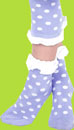 Country Kids Periwinkle Ruffle Dot Capri 
