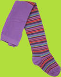 Country Kids Violet Lollipop Stripe Tights