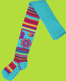 Country Kids Kids Turquoise 3D Kaleidoscope Tights