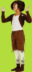 Country Kids Chocolate Double Fun Tights