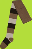 Country Kids Chocolate Tricolor Block Tights