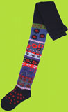 Country Kids Navy Floral Tapestry Tights