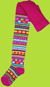 Country Kids Turquoise Ditsy Dot Tights
