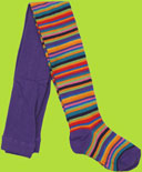 Country Kids Purple Lollipop Stripe Tights