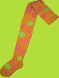 Country Kids Orange Random Dot Tights